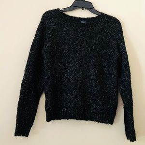 🌈GAP black sweater with silver accent-XS🌈